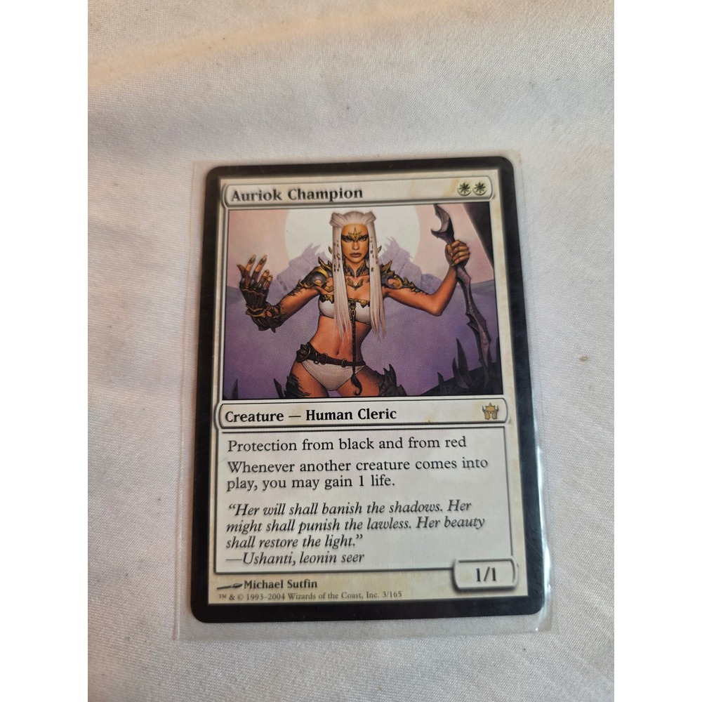 MTG Auriok Champion Fifth Dawn Rare White Creature Magic The Gathering Card